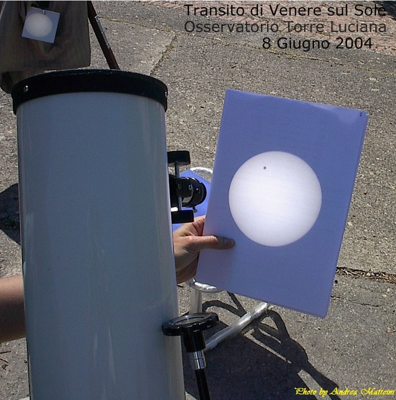 foto Transito di Mercurio sul disco Solare