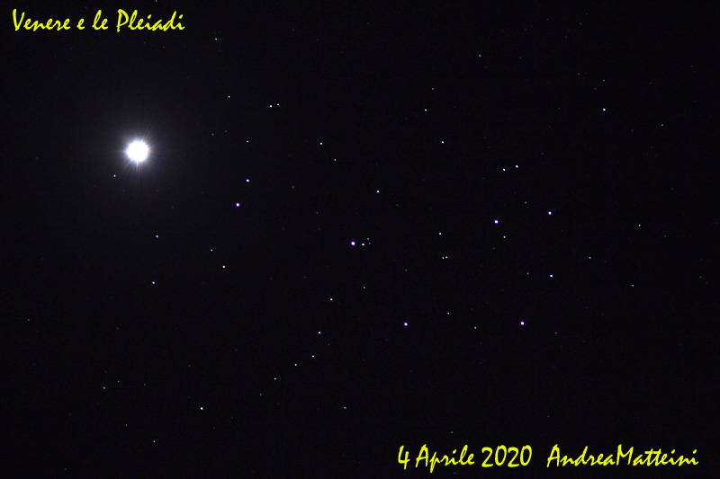 foto Venere e le Pleiadi